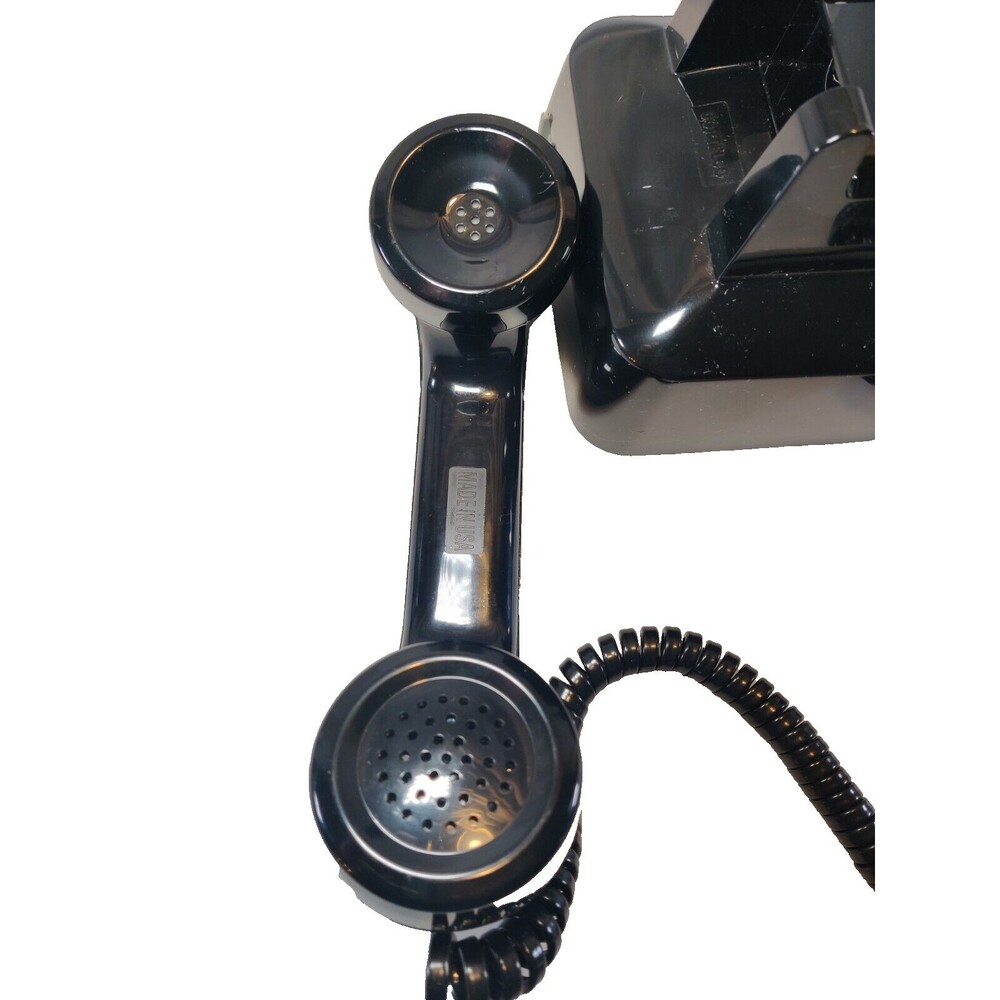 Vintage Cortelco 250000-VBA-20MD Black Push Button Telephone Desktop Phone USA - Picture 8 of 13